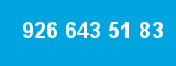 926 643 51 83